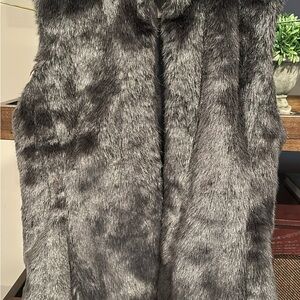 Women’s Black Faux Fur Vest